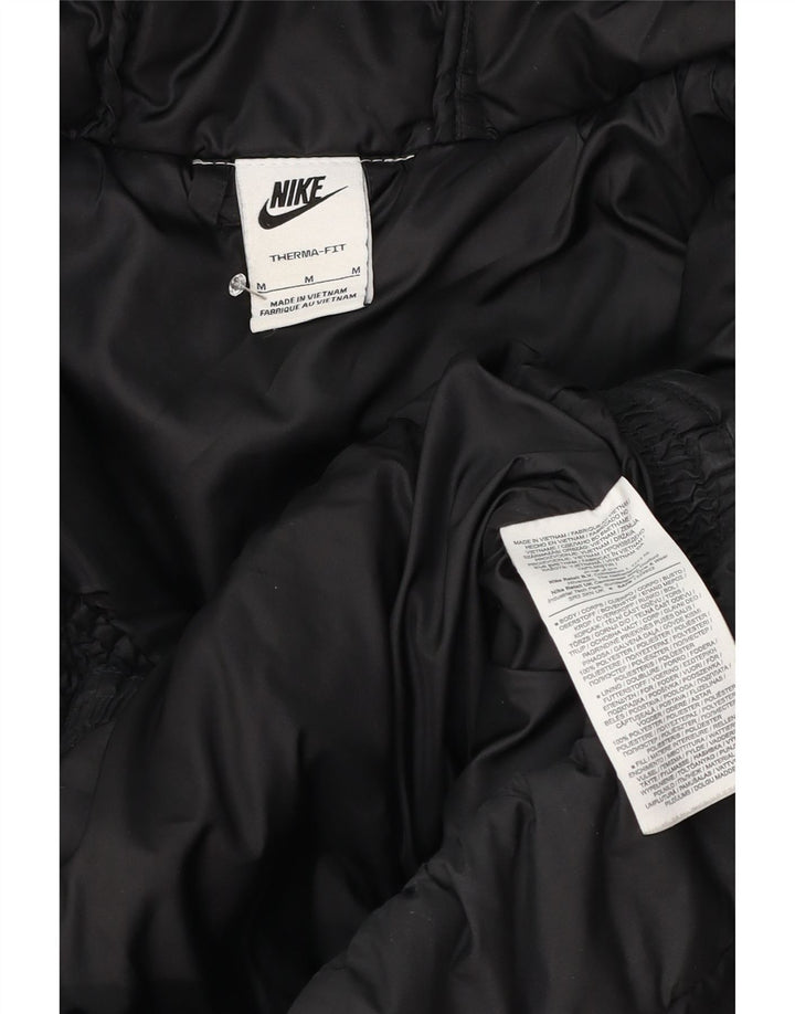 Nike muška Therma-Fit podstavljena jakna s kapuljačom UK 38 Srednje crni poliester