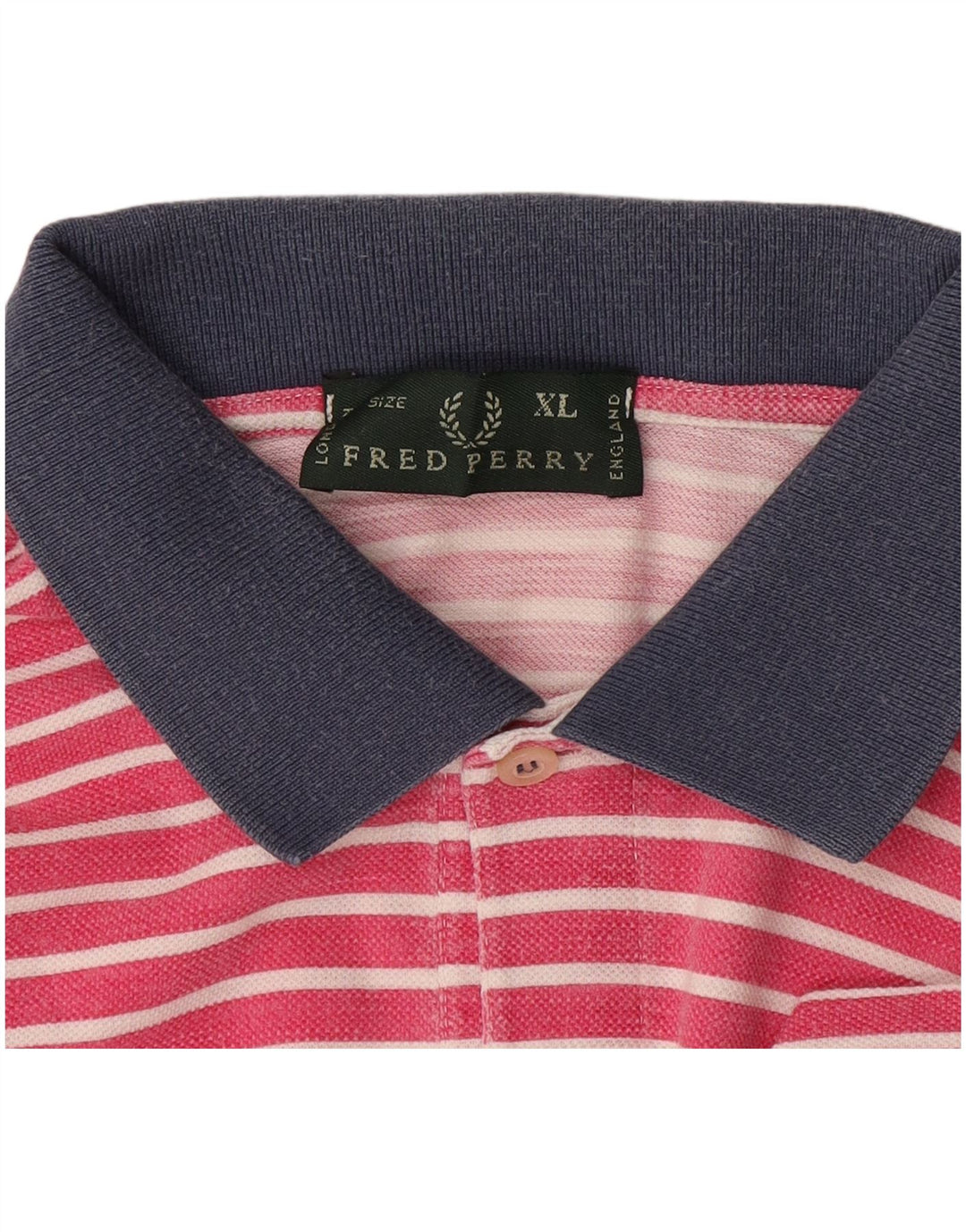 Fred Perry muška ragbi polo majica XL na ružičaste pruge