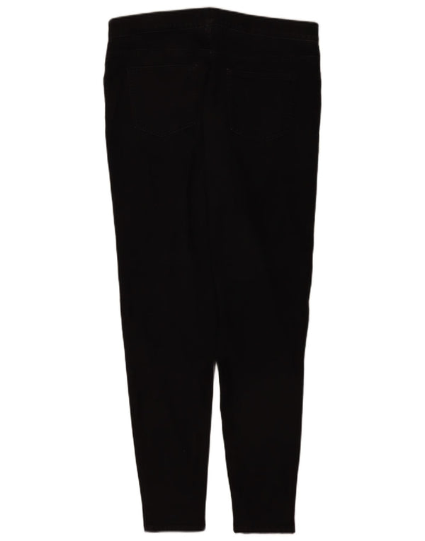 Marks & Spencer ženske jegging traperice UK 16 velike W34 L30 crni pamuk