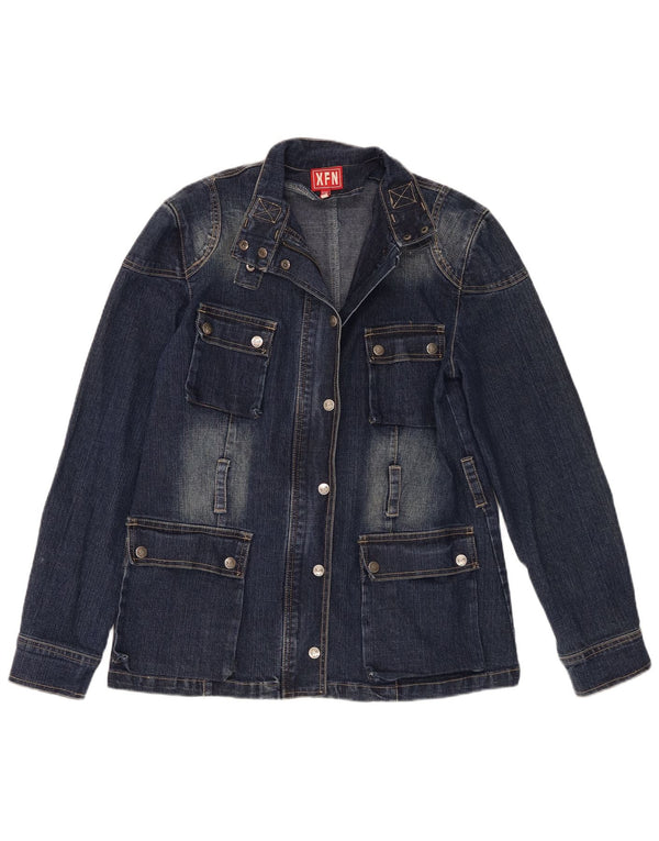 XFN Jeans ženska traper jakna UK 18 XL tamnoplavi pamuk