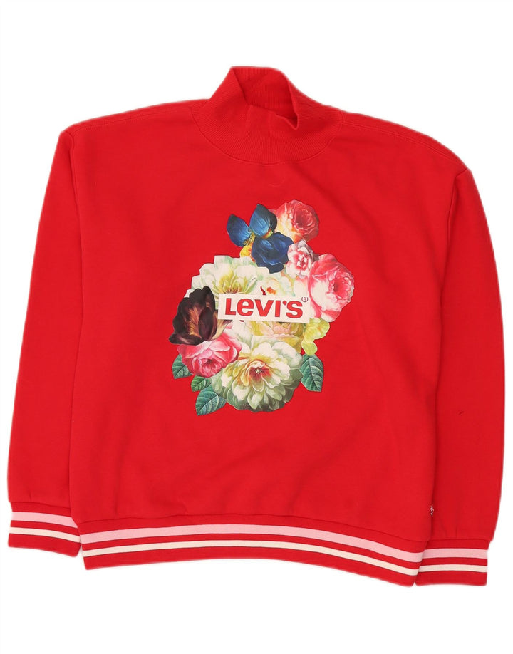 Levi's majica s grafičkim motivima za djevojčice 13-14 godina, velika crvena
