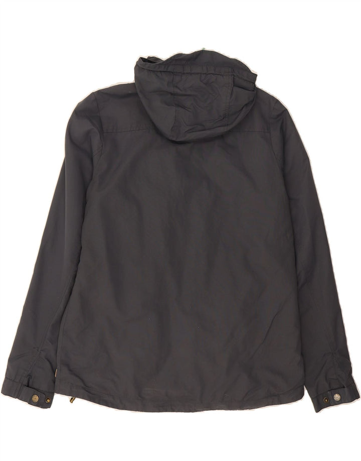 FAT FACE Womens Hooded Windbreaker Jacket UK 12 Medium Grey Nylon Vintage Fat Face and Second-Hand Fat Face from Messina Hembry 