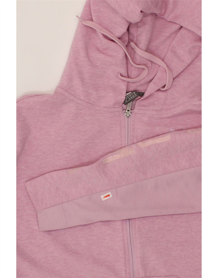 PUMA Womens Oversized Zip Hoodie Sweater UK 10 Small  Pink Polyester Vintage Puma and Second-Hand Puma from Messina Hembry 