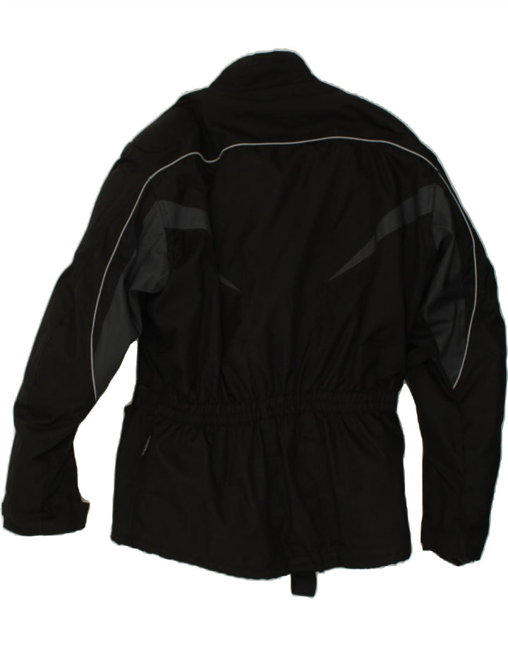 ROLEFF Mens Racer Jacket UK 46 3XL Black Colourblock Polyester Vintage ROLEFF and Second-Hand ROLEFF from Messina Hembry 