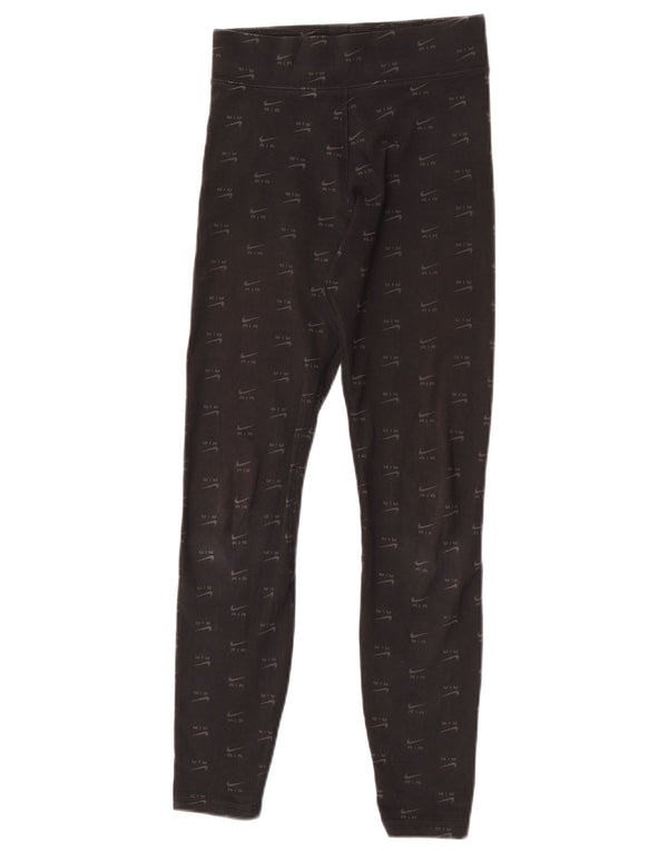 Nike ženske grafičke tajice UK 4 XS crni pamuk