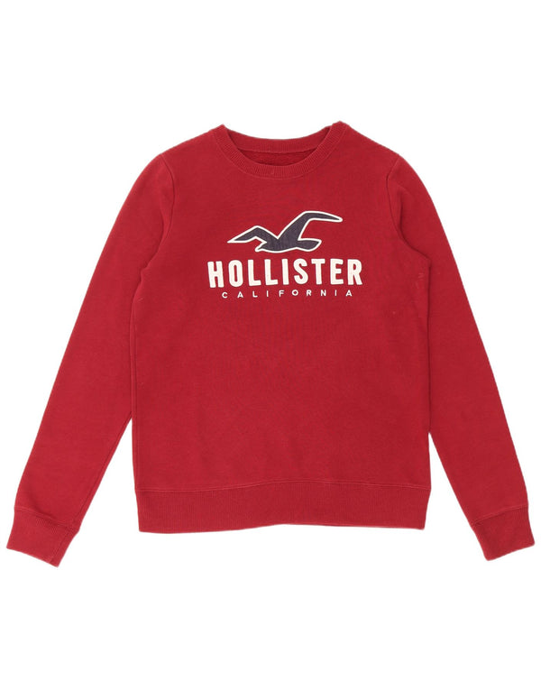 HOLLISTER Muška majica s grafičkim motivima XS Burgundski pamuk