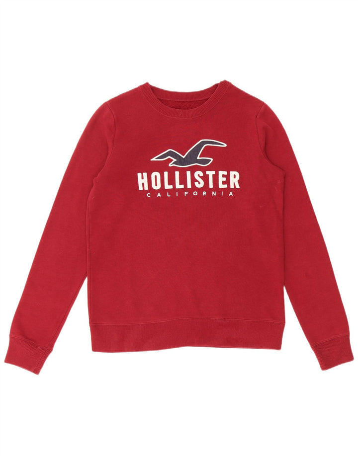 HOLLISTER Muška majica s grafičkim motivima XS Burgundski pamuk