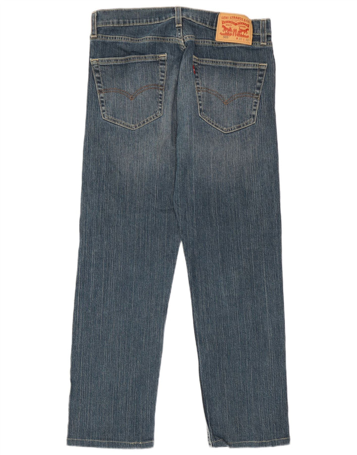 Levi's muške 505 ravne traperice W31 L27 plavi pamuk