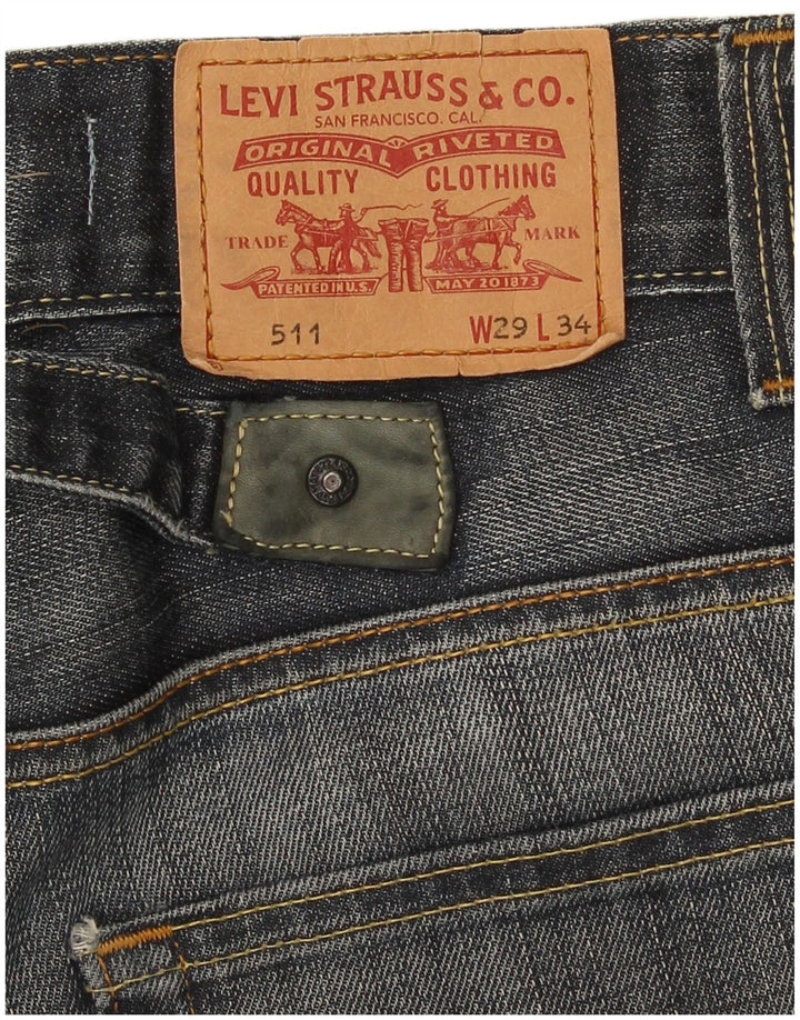 Levi's muške 511 uske traperice W29 L30 tamnoplave