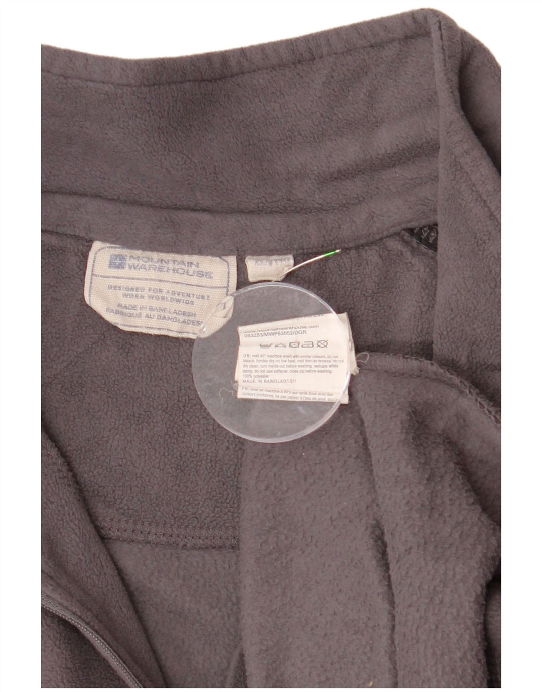 MOUNTAIN WAREHOUSE muški džemper od flisa s patentnim izrezom 2XL siva boja