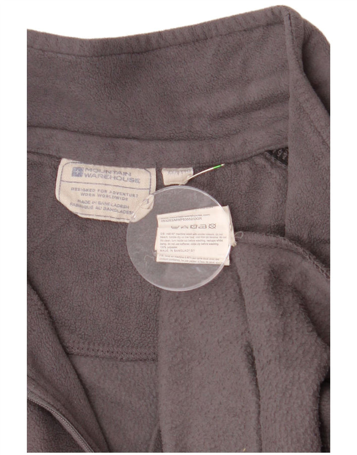 MOUNTAIN WAREHOUSE muški džemper od flisa s patentnim izrezom 2XL siva boja