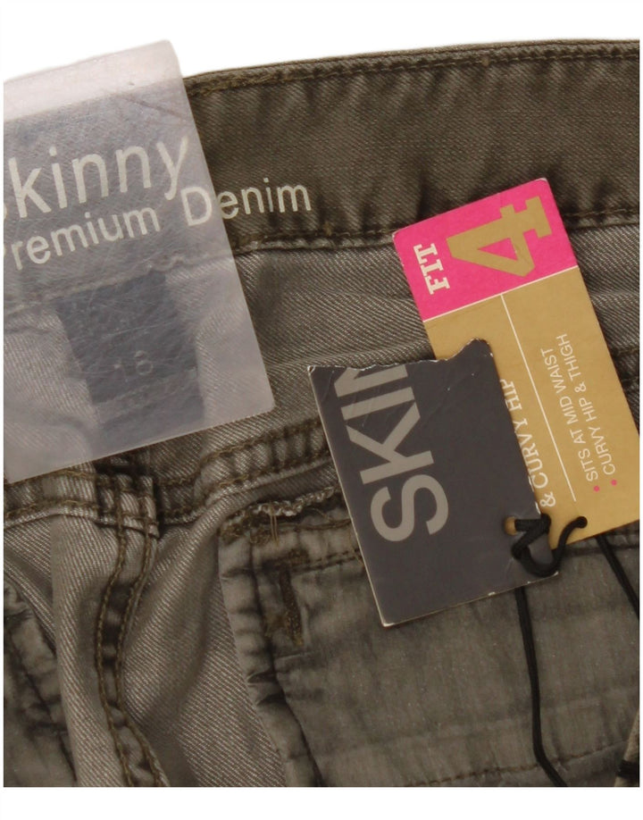 MOSSIMO Ženske Cargo hlače s oblinama srednjeg rasta US 18 2XL W42 L33 Kaki