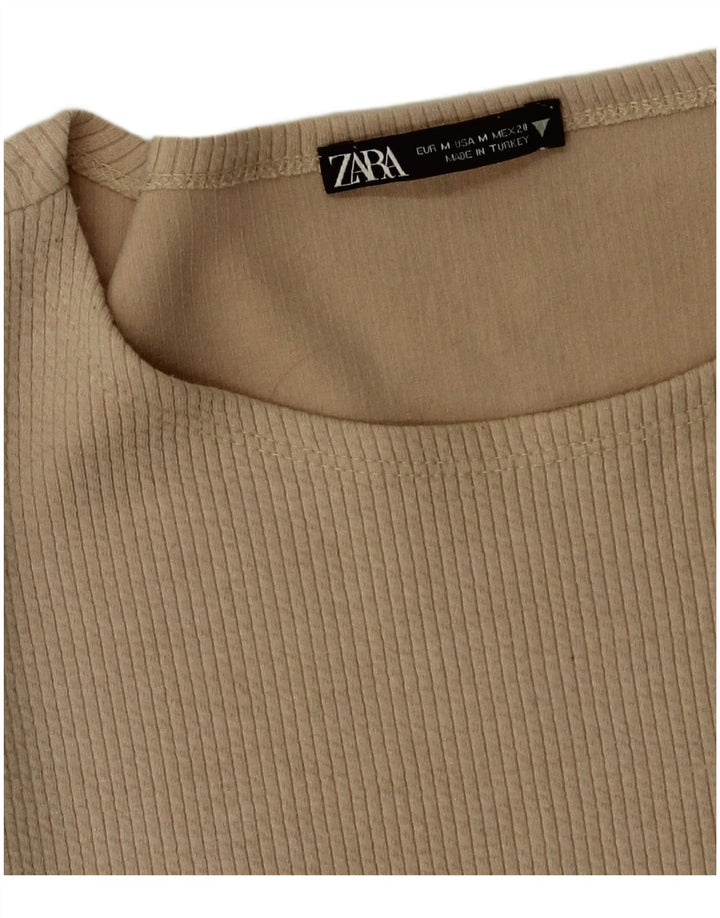 Zara ženski kratki rukav dugih rukava UK 12 srednje bež