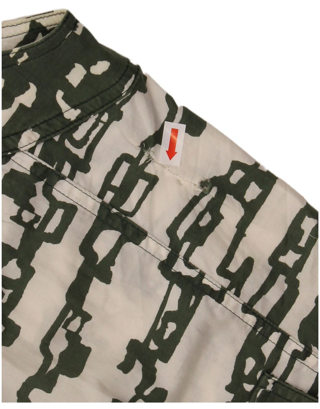 MARELLA ženska košulja bez rukava UK 12 srednje zelene geometrijske boje