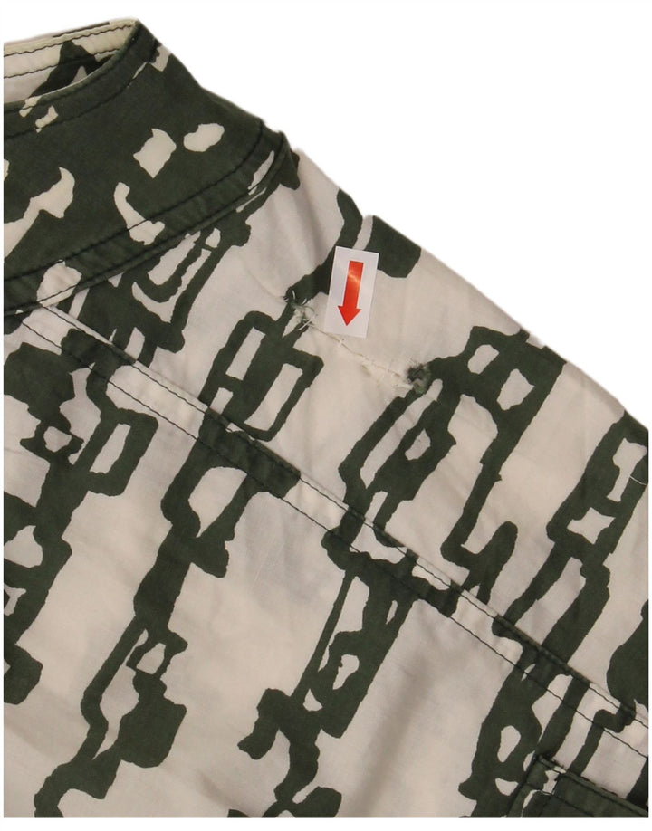 MARELLA ženska košulja bez rukava UK 12 srednje zelene geometrijske boje