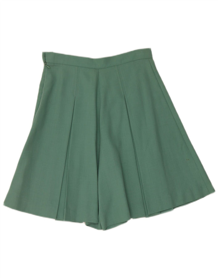 Vintage ženski set od 2 komada s 1 gumbom UK 12 Srednji W28 Zeleni acetat