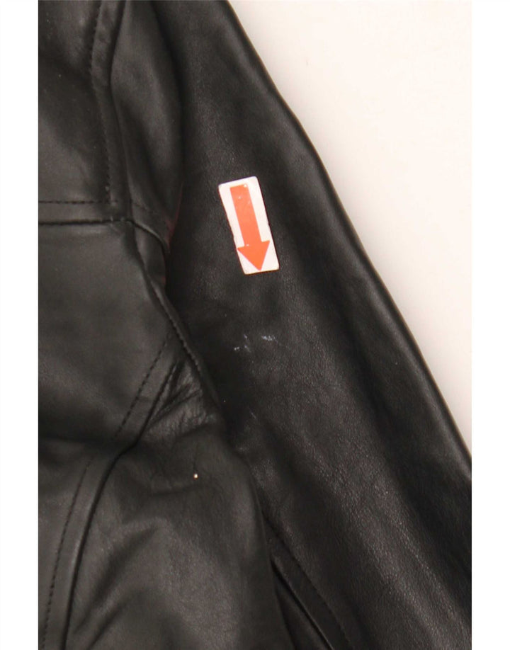 Vintage muška bomber kožna jakna IT 50 Large Black