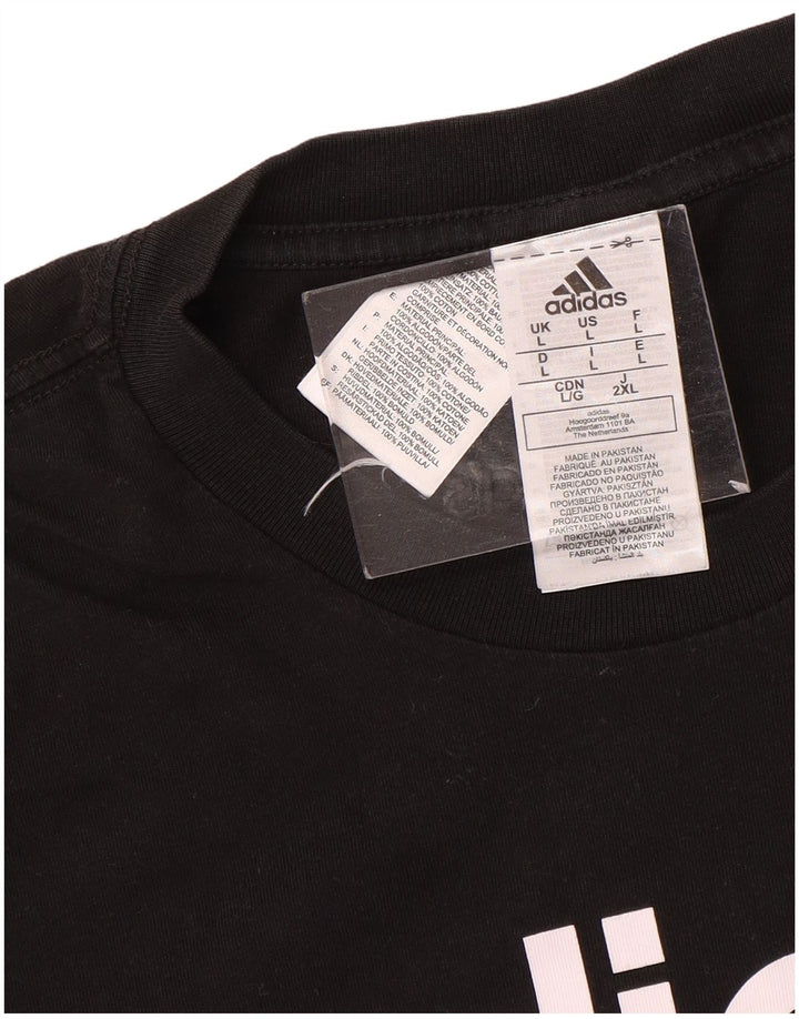 Adidas muška majica s grafičkim motivima, veliki crni pamuk