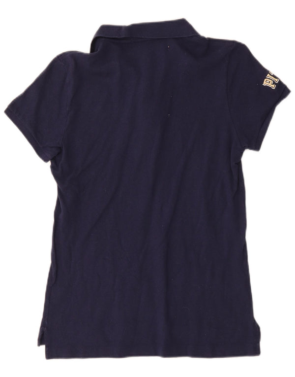 Ralph Lauren ženska uska polo majica UK 14 Srednje tamnoplavi pamuk