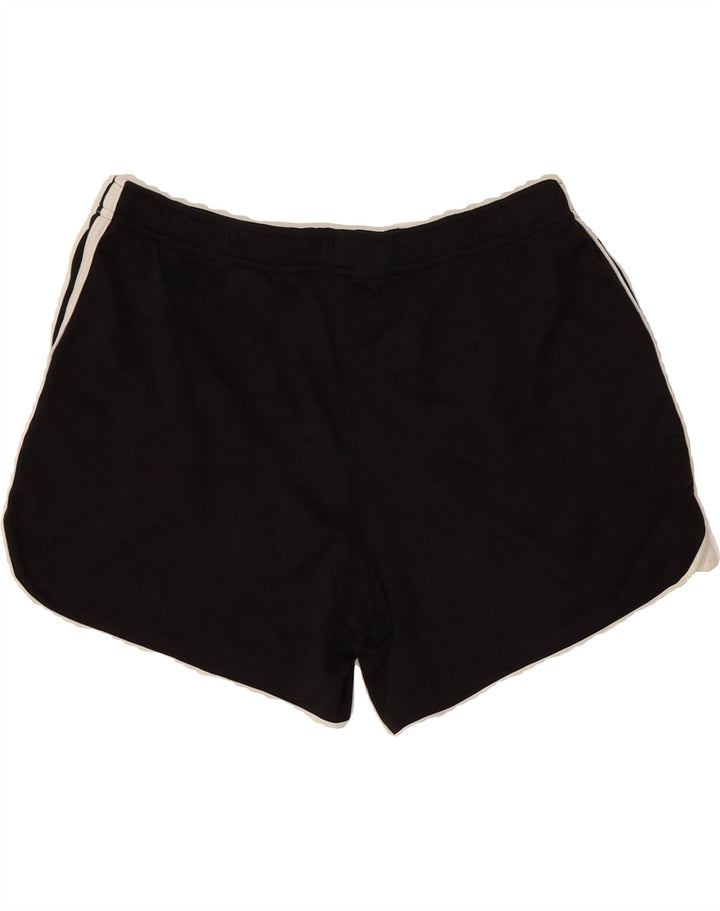 REEBOK Womens Sport Shorts UK 14 Large Black Colourblock Polyester Vintage Reebok and Second-Hand Reebok from Messina Hembry 
