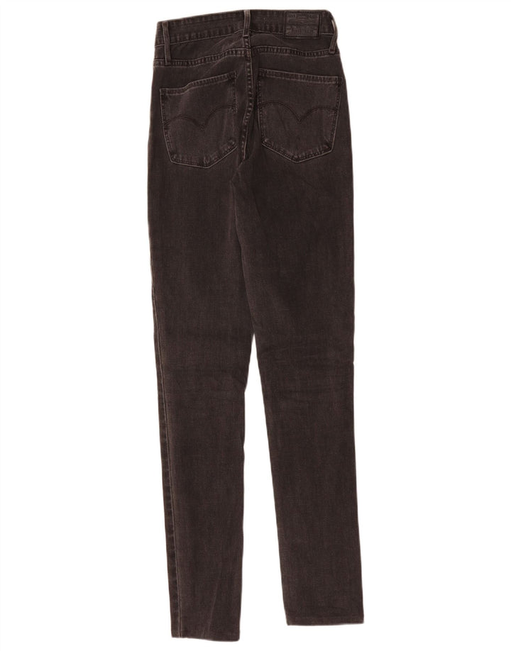 LEVI'S ženske uske traperice visokog struka 721 W26 L30 sivi pamuk