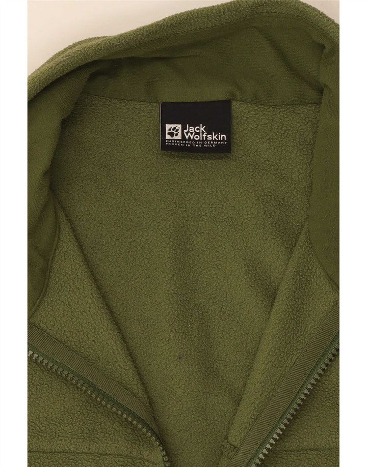 Jack Wolfskin muška jakna od flisa s podstavom UK 38 Srednje zeleni poliester