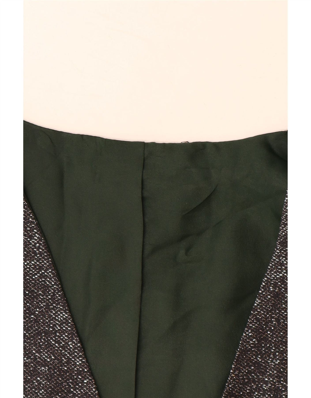 VINTAGE ženski prsluk UK 12 srednje sivo s pjegama