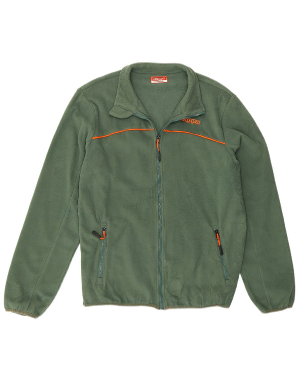 Kappa muška flis jakna UK 40 veliki zeleni poliester