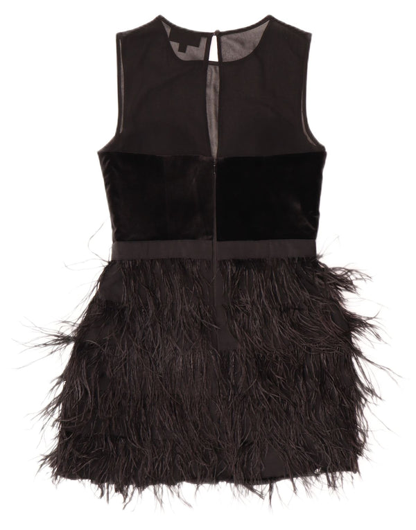 Warehouse Ženska Charleston haljina bez rukava UK 10 Mali crni poliester