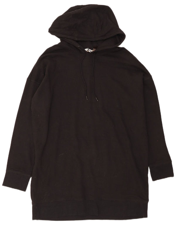 DKNY ženska prevelika haljina s kapuljačom UK 18 XL crni pamuk