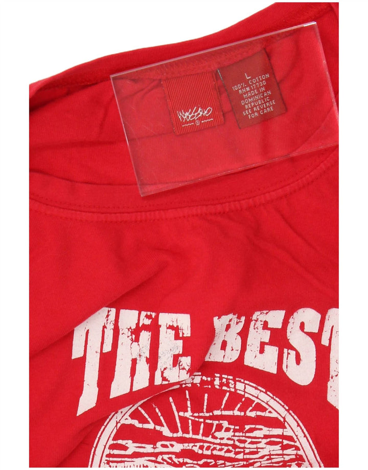 MOSSIMO ženska majica s kratkim rukavima dugih rukava UK 16, veliki crveni pamuk