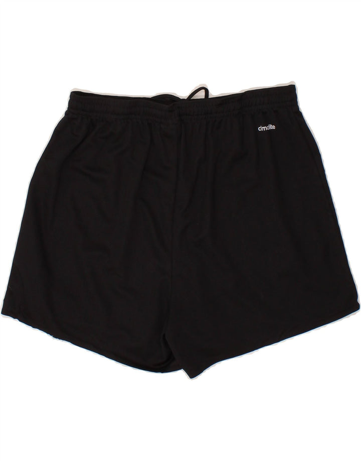 ADIDAS Womens Sport Shorts UK 12-14 Medium  Black Polyester Vintage Adidas and Second-Hand Adidas from Messina Hembry 