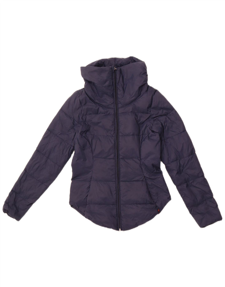 KAPPA Womens Padded Jacket UK 6 XS Navy Blue Nylon