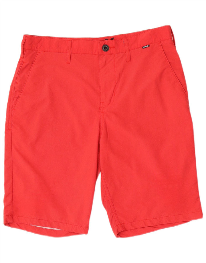 Hurley Muške Dri Fit Chino kratke hlače W30 srednje crvene najlonske boje