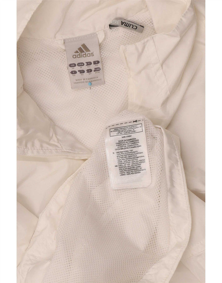 Adidas ženska trenirka Clima 365 Gornja jakna UK 14 Srednje bijeli poliester