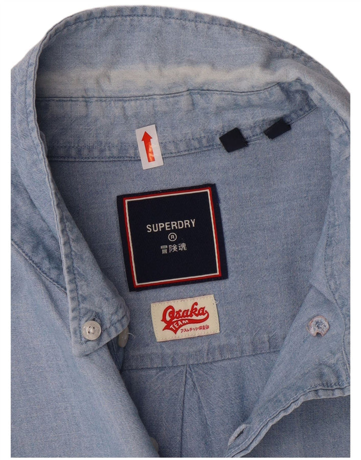 Superdry muška košulja XL plavi pamuk