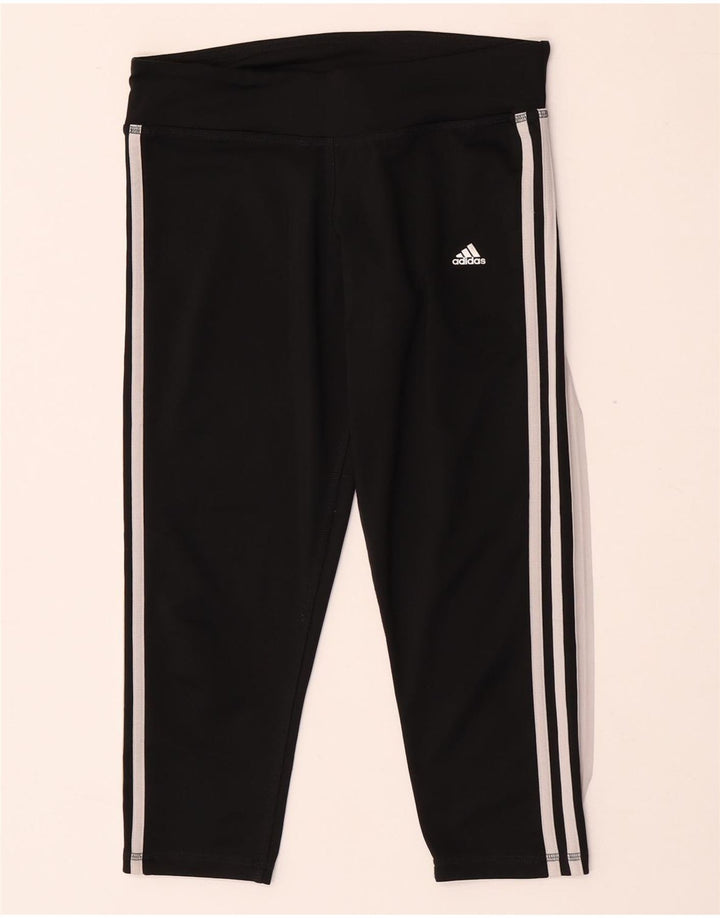 Adidas ženske Climalite Capri tajice UK 12/14 Srednje crni poliester