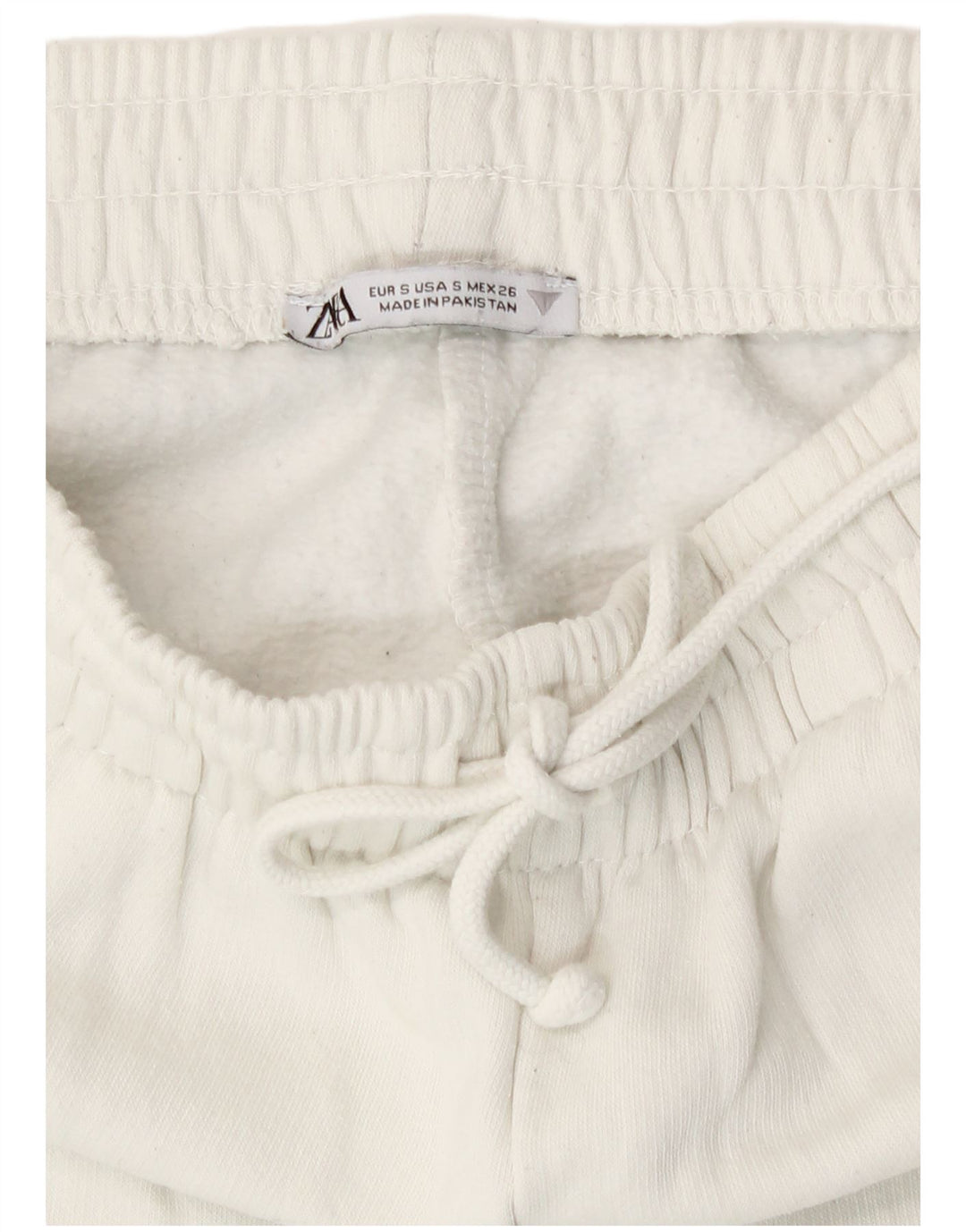 Zara Ženska trenirka Hlače Joggers UK 8 Mali bijeli pamuk