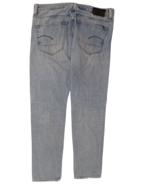 G-STAR muške uske traperice s oštećenjem W36 L32 plavi pamuk