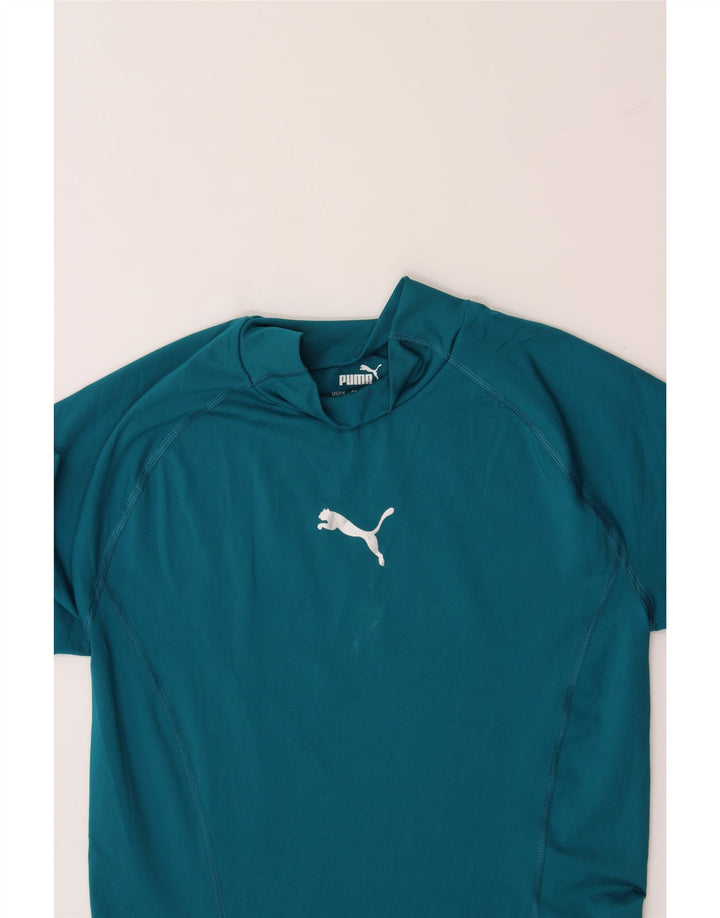 PUMA Womens Top Long Sleeve UK 14 Large Blue Polyester Vintage Puma and Second-Hand Puma from Messina Hembry 