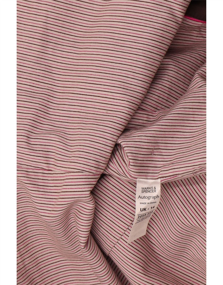 Marks & Spencer ženski trenč kaput s autogramom UK 14 srednje smeđi pamuk