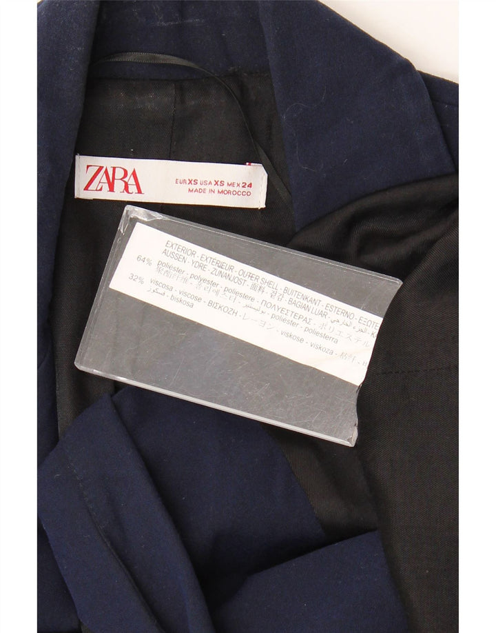 Zara ženski sako sa 1 gumbom UK 6 XS tamnoplavi poliester