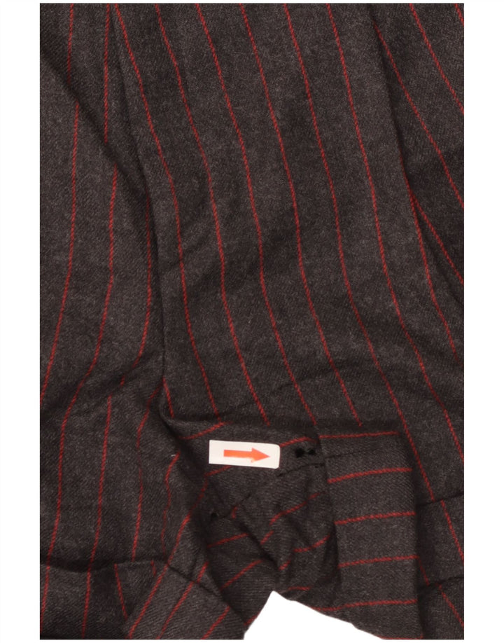 Aria Ženski dvodijelni komplet s dvostrukim kopčanjem UK 14 Srednji W26 Siva prugasta vuna