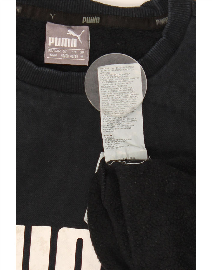 Puma muška trenirka s motivima srednje plave boje, pamuk