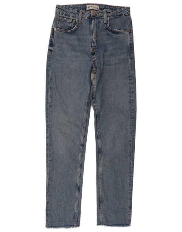 ZARA Ženske uske traperice EU 34 2XS W24 L27 Plave