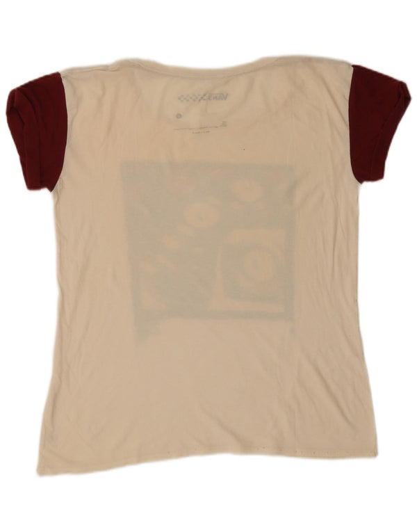 VANS ženska majica kratkih rukava s grafičkim motivima UK 16 Large Off White Colourblock