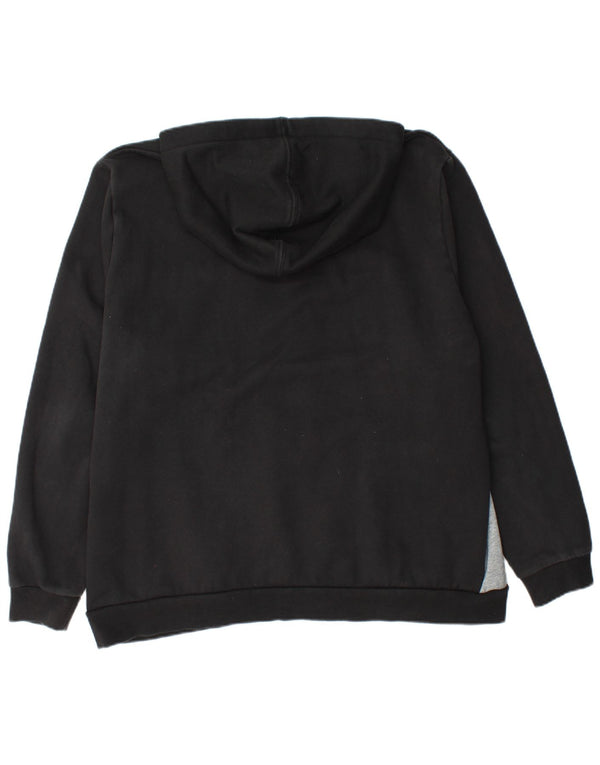 Puma muški pulover s kapuljačom na patentni zatvarač 2XL, crni pamuk u boji