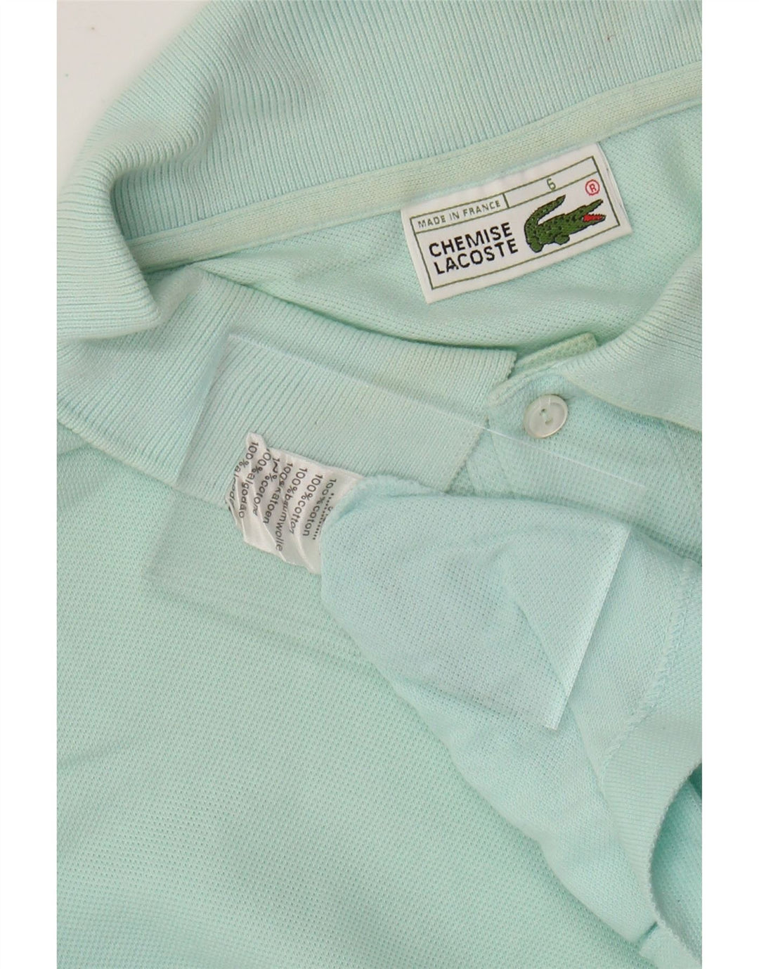 LACOSTE Muška polo majica, veličina 6 XL, tirkizni pamuk