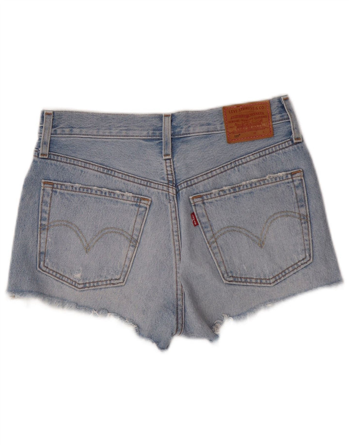 Levi's ženske 501 traper vruće hlačice W25 male plave pamučne boje