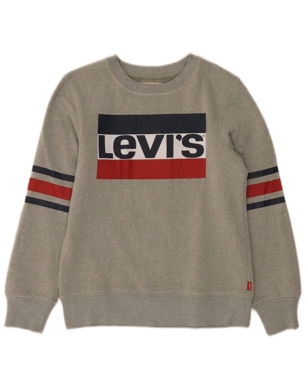 Levi's Boys majica s kapuljačom s kapuljačom 9-10 godina, sive pjege